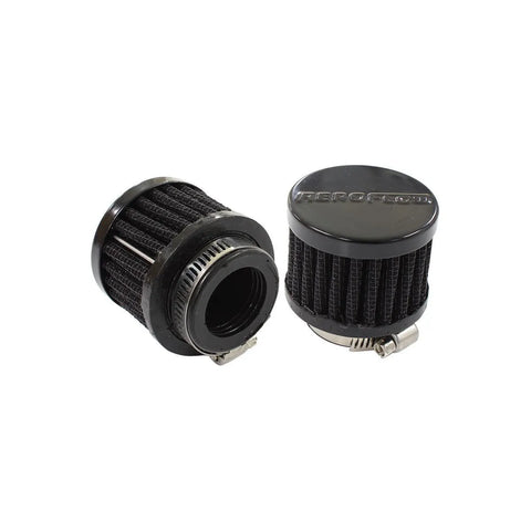 Aeroflow 1" Universal Clamp-On Filter 2" O.D,1.5" High - Black Top