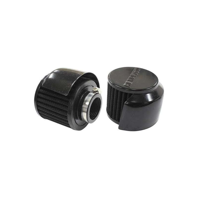 Aeroflow Breath Filter w/Shield 3" OD, 2.5" High - Black Top