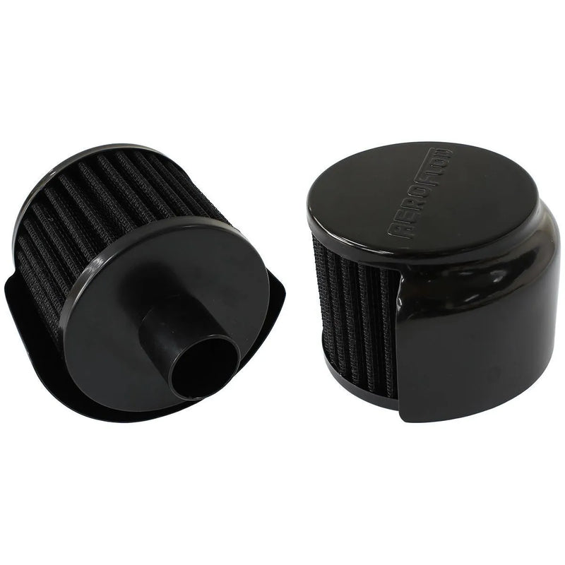 Aeroflow AF2271-1520 1" Push In Breather w/Shield 3"