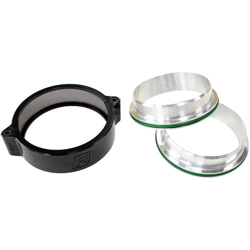 Aeroflow 3.0" Billet Intercooler Quick Connect Clamps - Black