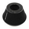Aeroflow 6" Clamp-On Tapered Filter - 7.6" - 4.7" O.D, 4" High - Black