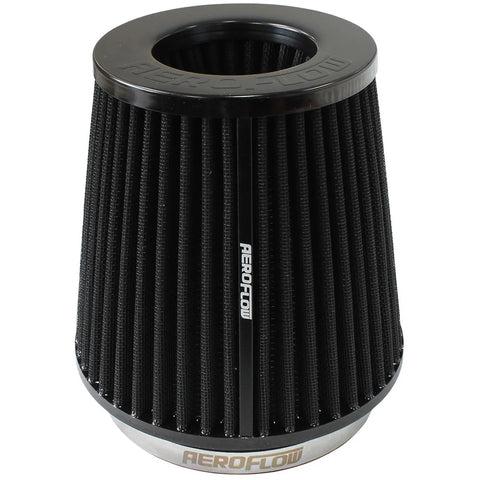 Aeroflow Clamp-On Tapered Inverted Filter - Black - 5", 4.5" - 6.5" OD, 6" High