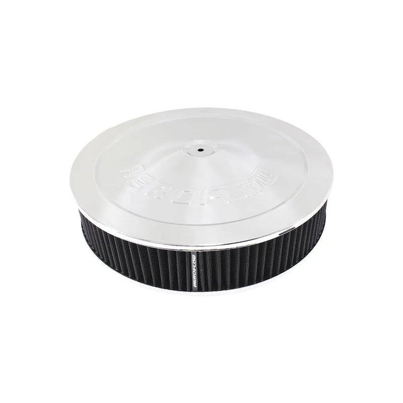 Aeroflow Cotton Air Filter Assembly 5.125" Dropbase - Chrome