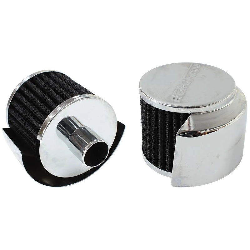 Aeroflow AF2871-1520 1" Push In Breather w/Shield 3"
