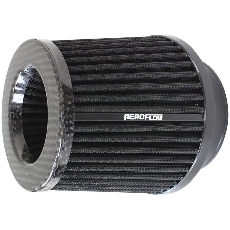 Aeroflow Tapered Clamp-On Filter - Carbon - 4", 5.25-6AN OD, 5" High