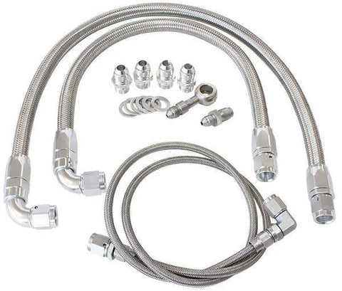 Aeroflow Turbo Oil & Water Feed Line Kit (SR20 S14/S15) — fits Nissan Bluebird (image 2)