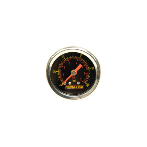 Aeroflow 1.5" 0-100 PSI Pressure Gauge