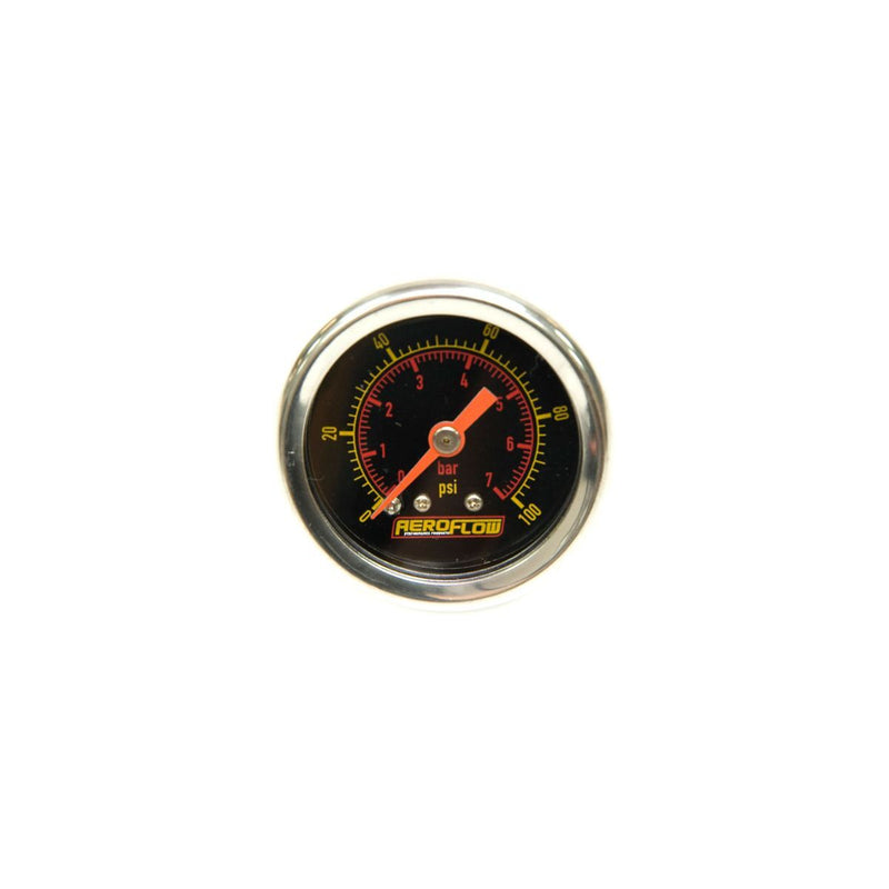 Aeroflow 1.5" 0-100 PSI Pressure Gauge