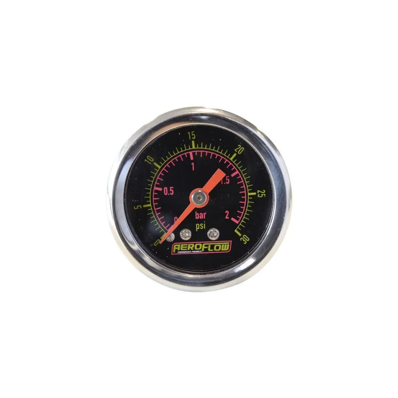 Aeroflow AF30-2XXX 1.5" 0-30 PSI Liquid Filled Pressure