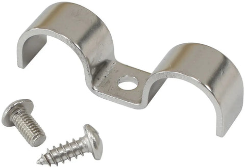 Aeroflow 3/8" Dual Hard Line Clamp - Stainless Steel