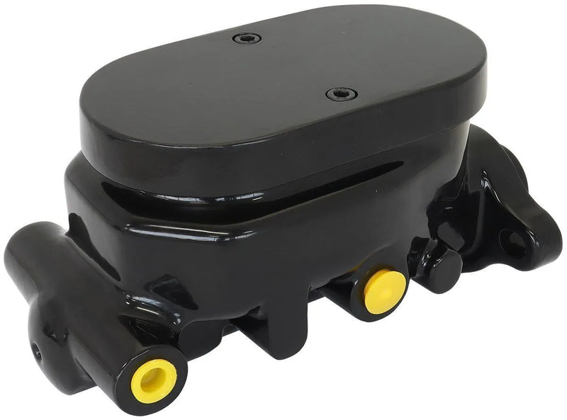 Aeroflow GM Brake Master Cylinder 1" Bore Cast Aluminium - Black Finish
