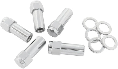 Aeroflow 1.380" Shank Closed Chrome Wheel Nuts - 1/2-20"
