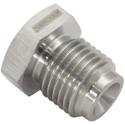Aeroflow AF349-04 Stainless Steel Inverted Flare Hex Port