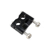 Aeroflow Billet Aluminium Clip Style Dual Cable Mount - Black - Full Clamp