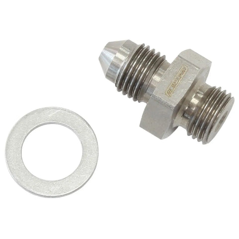 Aeroflow Wastegate Air Port Fitting -3AN to M10 x 1.0mm