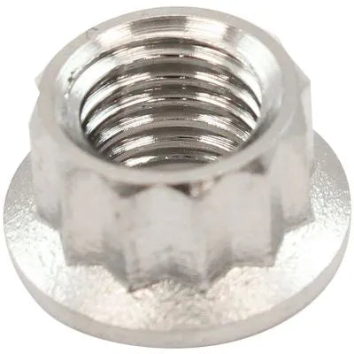 Aeroflow AF3510-0010 1/4" UNF Titanium 12 Point Nut