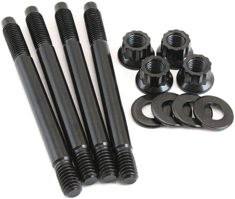 Aeroflow Carburettor Stud Kit to Suit 2" Spacer, 3.70" (94mm) OAL - Black