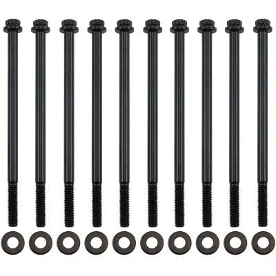 Aeroflow Intake Bolts Black Finish - 10 Pack (GM LS Series) — fits Chevrolet Camaro Gen 4