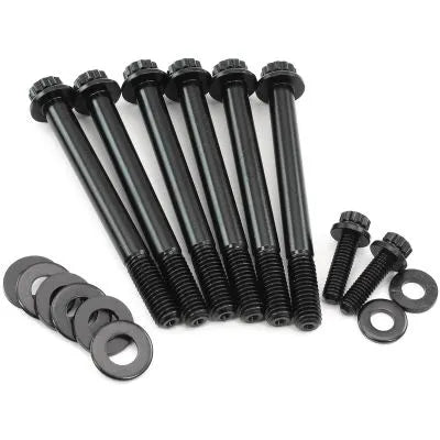 Aeroflow Water Pump & Thermostat Housing Bolt Kit - Black Finish (GM LS Series) — fits Chevrolet Camaro Gen 4