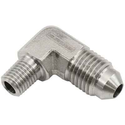 Aeroflow AF381-02 Stainless Steel 90° 1/16" NPT to Male