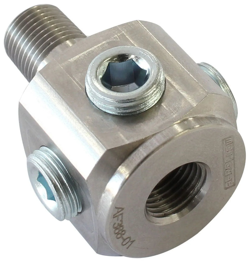 Aeroflow AF388-XPX Block Tee Stainless Steel Adapt | Kren Offroad NZ