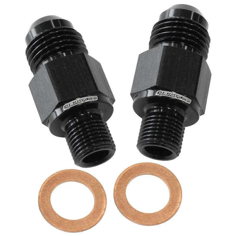 Aeroflow Transmission Cooler Adapter - Pair (Ford C4)