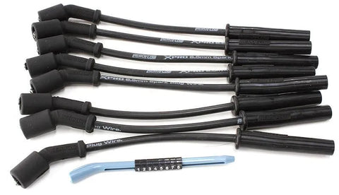 Aeroflow Xpro Black 8.5mm Spark Plug Wire Sets - 12" length