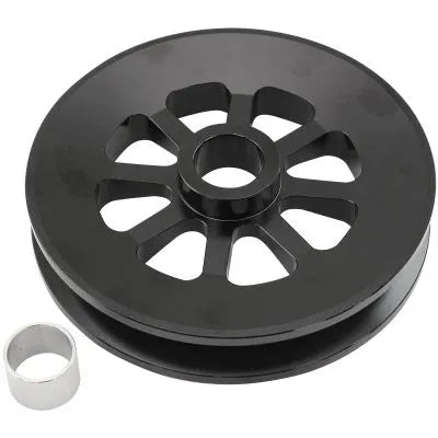 Aeroflow Oversized Alternator Pulley 3" Diameter (Ford & Chev OEM) - Black Finish
