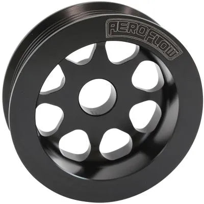 Aeroflow Oversized Alternator Pulley 3.3" Diameter (Toyota 1JZ/2JZ) - Black Finish — fits Toyota Soarer
