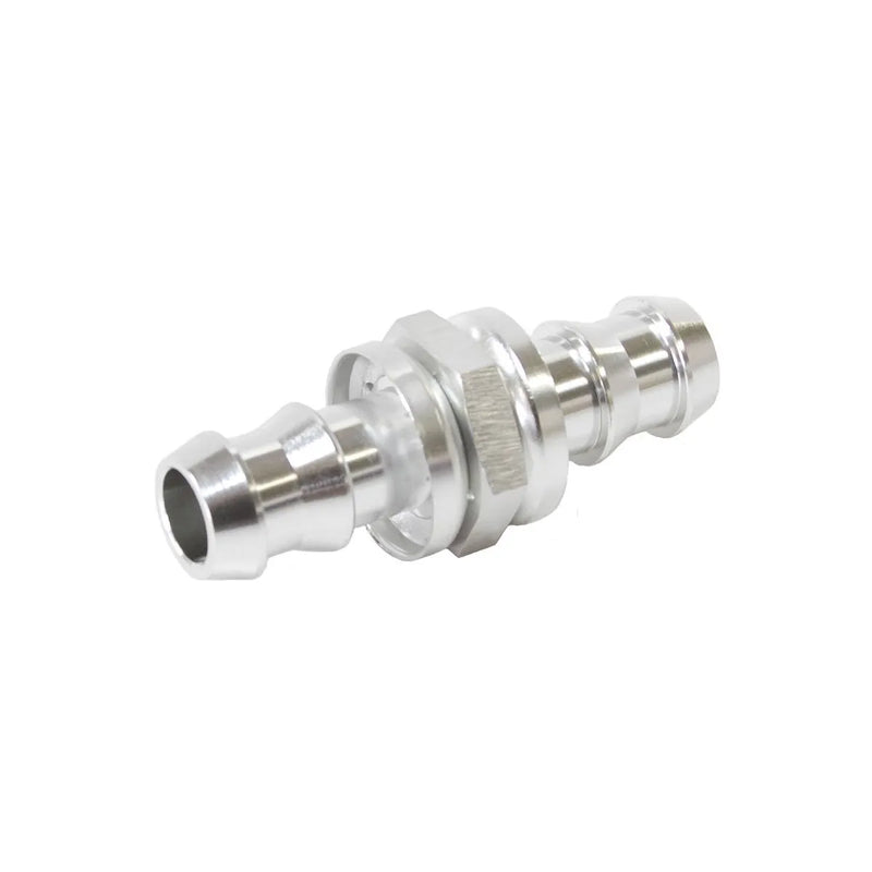 Aeroflow -12AN to 12-AN Male to Male Push Lok Barb Adapter - Silver
