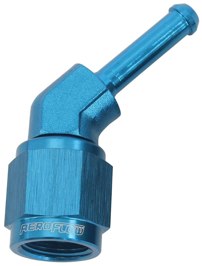 Aeroflow AF412-04-XPX 45° Hose Barb 3/16" to -4AN | Kren Offroad NZ