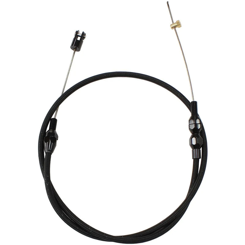 Aeroflow Stainless Steel Throttle Cable - 36" Long - Black