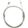 Aeroflow Stainless Steel Throttle Cable - 36" Long - Stainless