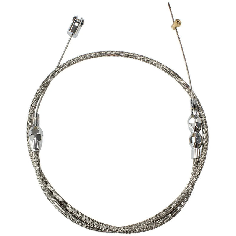 Aeroflow Stainless Steel Throttle Cable - 36" Long - Stainless