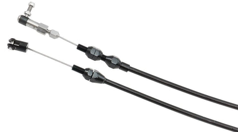 Aeroflow Heavy Duty Universal Throttle Cable - Black Cover w/ Black Cable Ends 48" Long