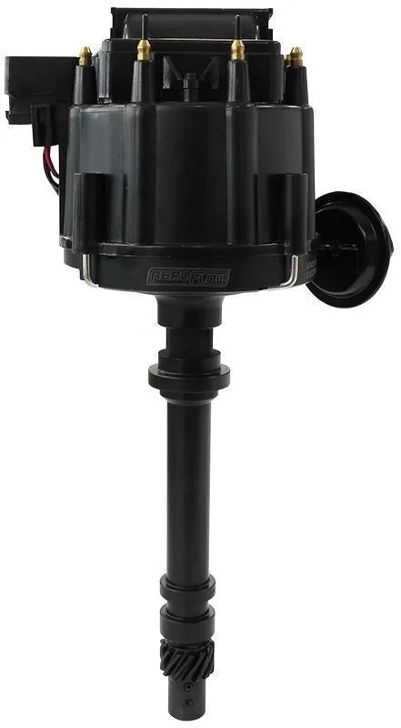 Aeroflow AF4210-8362BLK XPRO HEI Distributor with Coil in Cap - Black Anodised Body with Black Cap (