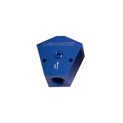 Aeroflow AF451-10-08X Billet Y-Block 1/2 - 3/8 In - Out