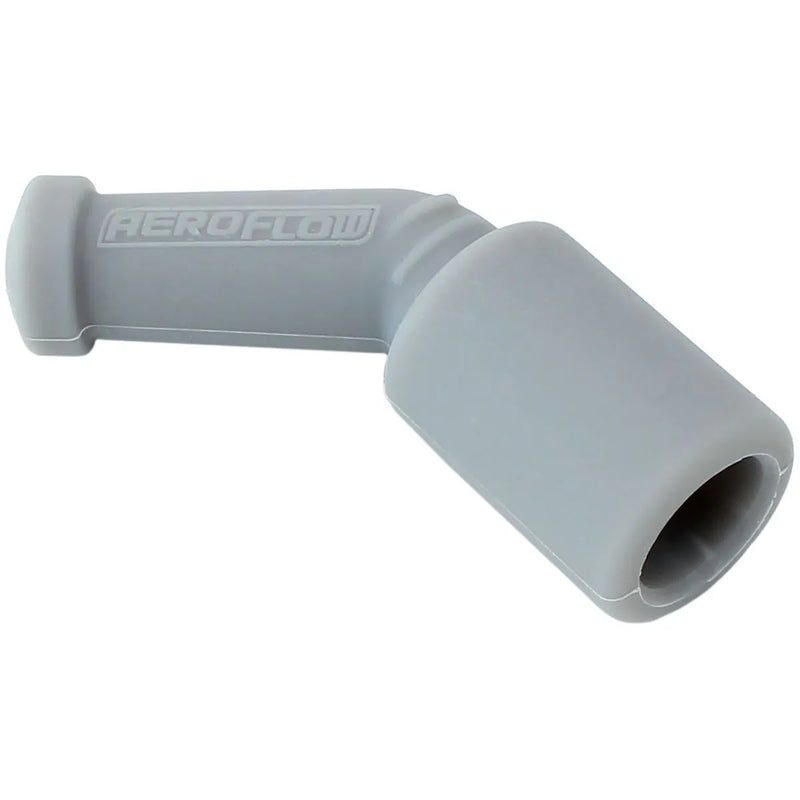 Aeroflow AF4530-34575 45 Deg Coil Boots - Grey Silicone,