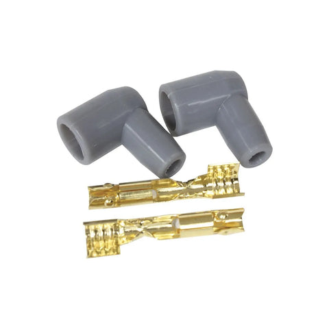 Aeroflow 90 Deg Distributor/Coil Boots & Terminals - Grey