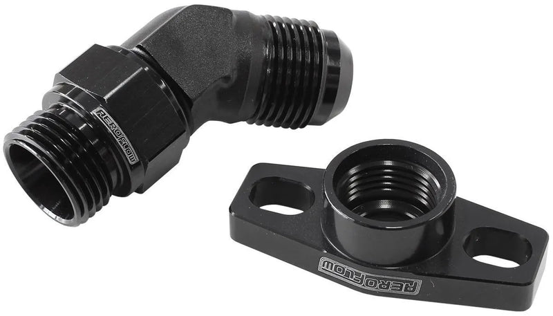Aeroflow AF463-12 45° Turbo Drain Adapter -10AN Fi | Kren Offroad NZ