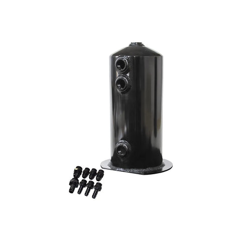 Aeroflow AF49-1016BLK Spun Alloy Surge Tank - Black - 2.5