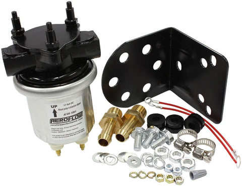 Aeroflow Compact Silver 100 GPH Electric Fuel Pump 6-8 psi