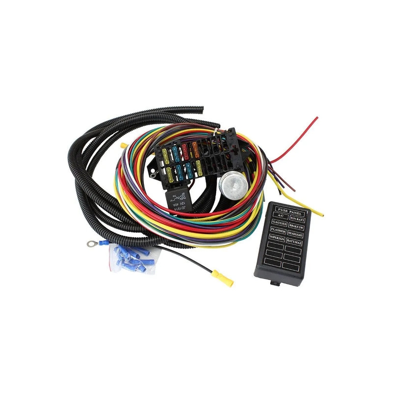 Aeroflow Complete Universal Wiring Harness Kit - 8 Circuit