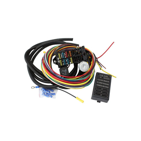 Aeroflow Complete Universal Wiring Harness Kit - 8 Circuit