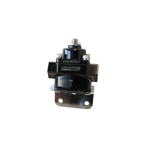 Aeroflow 4.5-9 PSI Bypass Fuel Pressure Regulator -8 ORB - Black