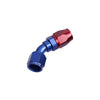 Aeroflow Cutter Swivel 45 Deg Alloy Hose End -6AN