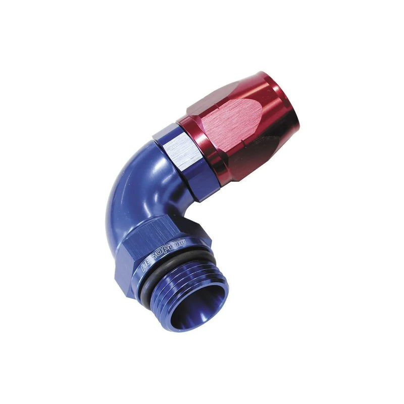 Aeroflow AF549-16-12X 90 Deg Male 12 ORB to -16 Full Flow