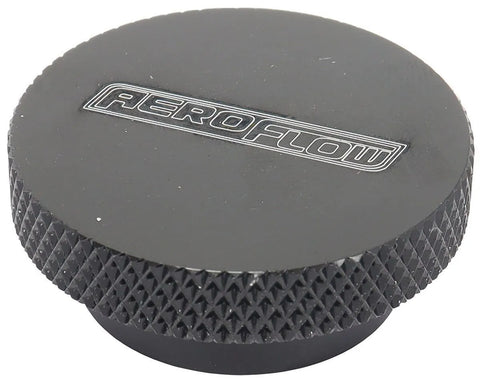 Aeroflow Black Billet Air Cleaner Nut 1/4" UNC