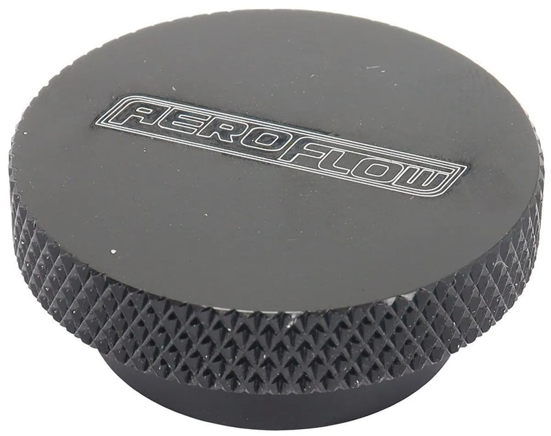 Aeroflow Black Billet Air Cleaner Nut 1/4" UNC