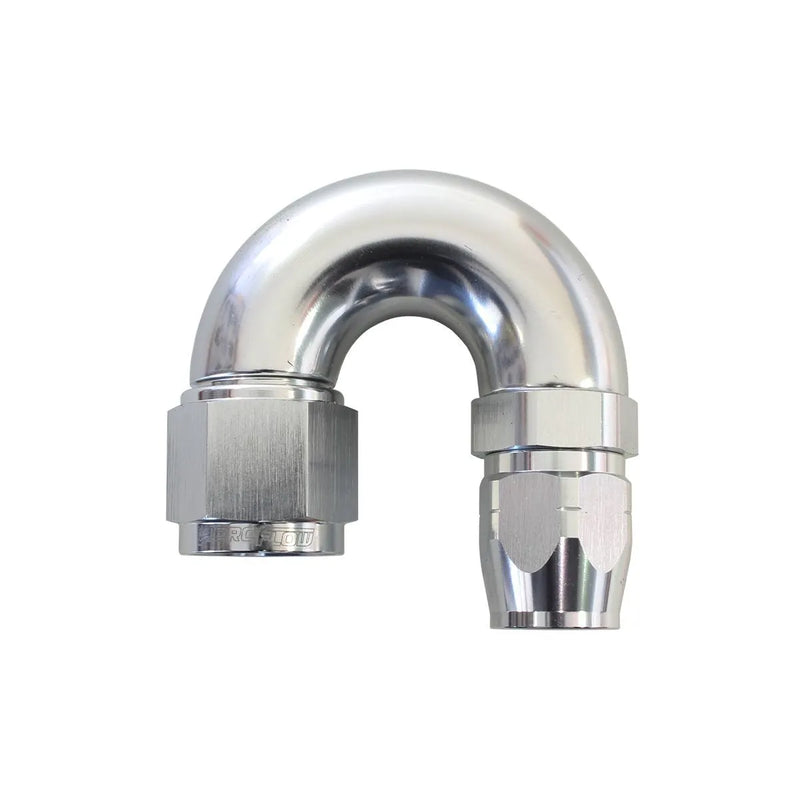 Aeroflow 180 Deg Stepped 12 Hose to 16AN Reducer - Silver